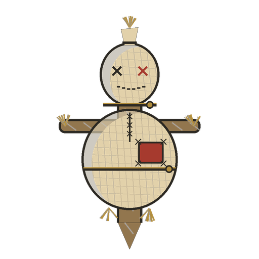 The training dummy, about to lose